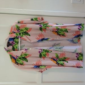 Forever 21 floral button down